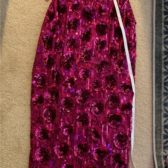 Nastygal Sequin Embellished Pink Skirt - Picture 4 of 5